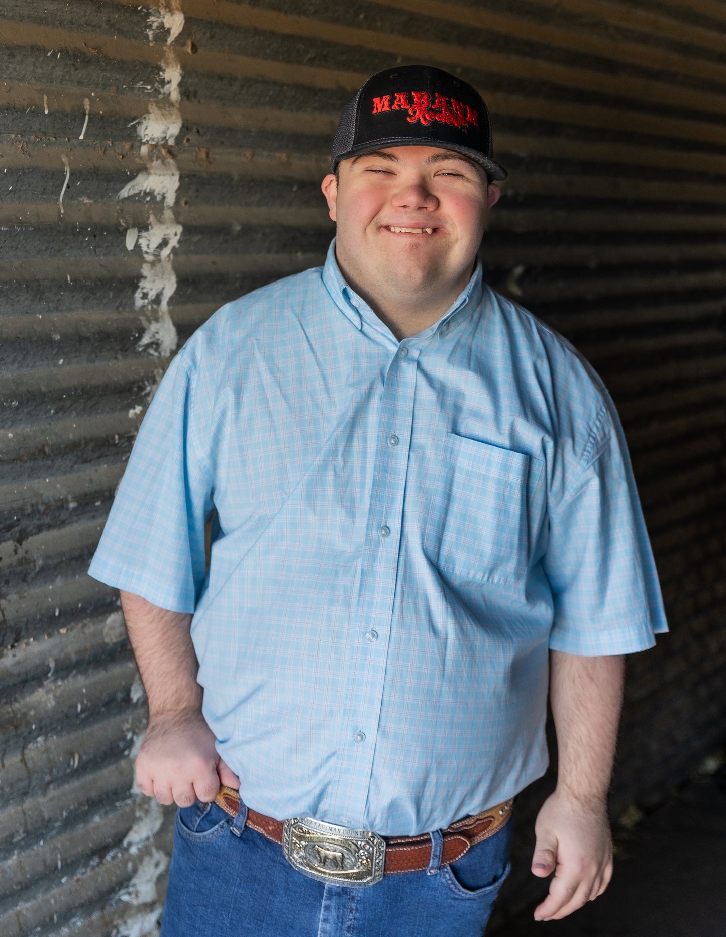 Black and Red Logo Hat